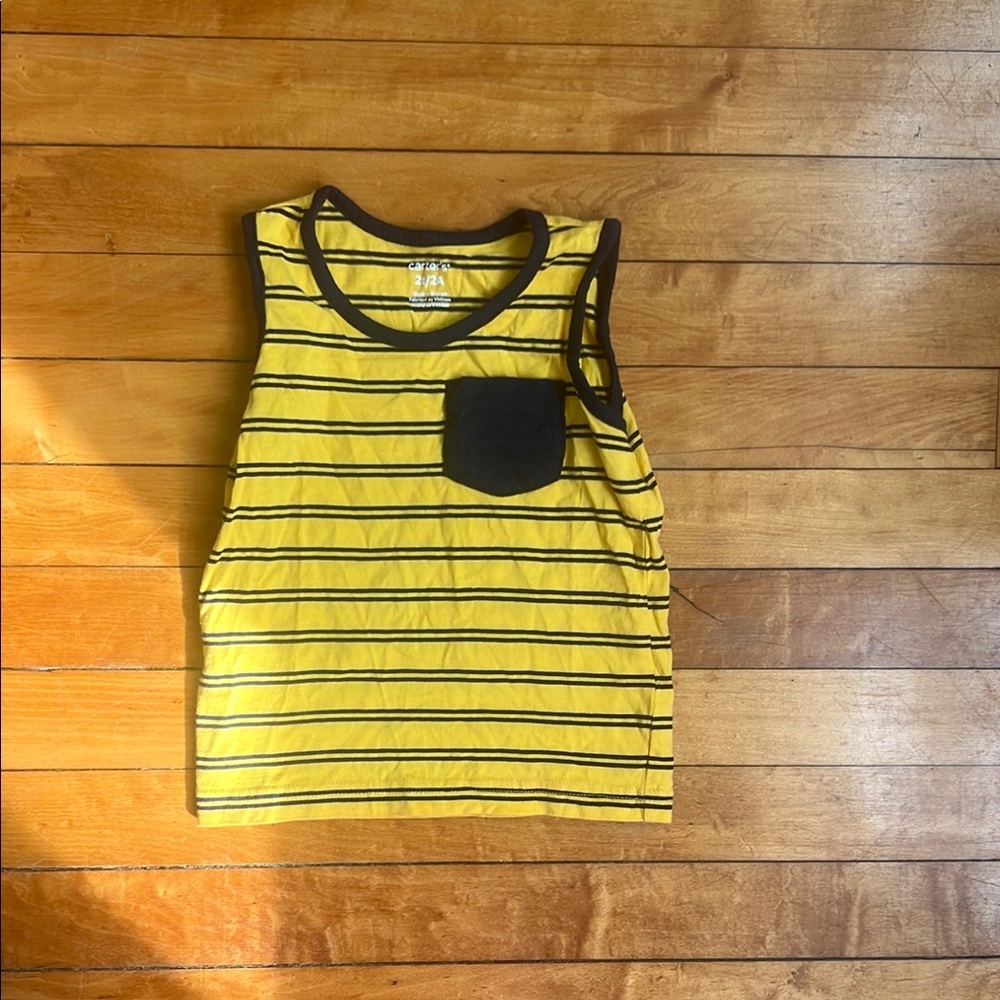 Carter's Vibrant Yellow and Black Tank Top